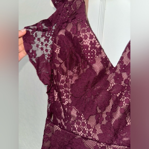 LULUS Lace Ruffled Tier Maxi Dress - Picture 3 of 4